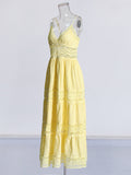 Famous Holiday Dress 2025 Summer New V Tie Sling Sling Slaying Tie Dress Dress Woman
