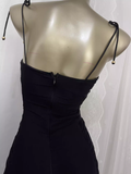 Sheath Straps Black Travel Vacation Dress Short Birthday Dress SD0058