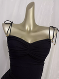 Sheath Straps Black Travel Vacation Dress Short Birthday Dress SD0058