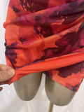 Sheath Straps Floral Travel Backless Vacation Dress Short Birthday Dress SD0060
