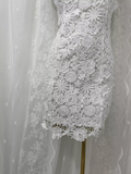 Sheath Scoop Neckline Floral Travel Backless Lace Vacation Dress Short Birthday Dress SD0061