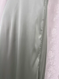 A line Spaghetti Straps Sage Green Long Vacation Dress Birthday Dresses SD0073
