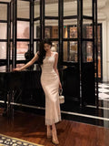 French Mermaid Square Neckline Lace White Prom Dresses Birthday Outfits Evening Gown SD1051