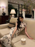 Sheath High Neckline Chiffon Prom Dresses Birthday Outfits Evening Gown SD1058