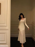 Mermaid U Neckline Prom Dresses Birthday Outfits Evening Gown SD1060