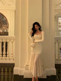 Mermaid U Neckline Prom Dresses Birthday Outfits Evening Gown SD1060
