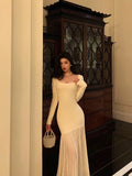 Mermaid U Neckline Prom Dresses Birthday Outfits Evening Gown SD1060