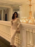 Sheath V Neckline Prom Dresses Birthday Outfits Evening Gown SD1069