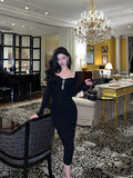 Sheath Black Prom Dresses Birthday Outfits Evening Gown SD1070