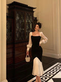 Sheath Spaghetti Straps Black Date Night Party Dress Prom Dresses Birthday Outfits SD1072