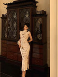 Sheath High Neckline Velvet Flora Prom Dresses Birthday Outfits Evening Gown SD1090