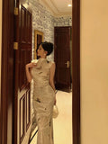Sheath High Neckline Velvet Flora Prom Dresses Birthday Outfits Evening Gown SD1090