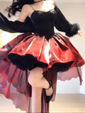 Party Dress Lolita Dress Christmas Dress Burgundy Birthday Dresses SD1124