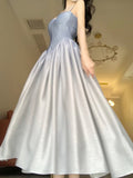 A line Spaghetti Straps Long Birthday Dresses Prom Dress Birthday Outfits SD1186