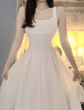 A Line Square Neckline Party Dress Holiday Dresses Night Dress Birthday Outfits SD1220