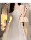 A Line Square Neckline Party Dress Holiday Dresses Night Dress Birthday Outfits SD1220