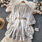 A line Long Sleeves Long Sleeves Holiday Dresses Autumn Beach Dress SD1265