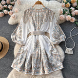 A line Long Sleeves Long Sleeves Holiday Dresses Autumn Beach Dress SD1265