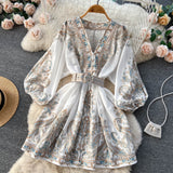 A line Long Sleeves Long Sleeves Holiday Dresses Autumn Beach Dress SD1265