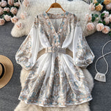 A line Long Sleeves Long Sleeves Holiday Dresses Autumn Beach Dress SD1265