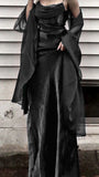 A Line Spaghetti Straps Green Chiffon Prom Dresses Long Evening Gown Formal Party Dress With Ribbon SD1302