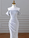 One-shoulder Evening Dress Slim Annual Show Host Dress Dinner Will Dress Prom Dresses SD1334