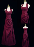 Ball Gown Halter Long Prom Dresses Evening Gowns Party Dress SD1373