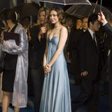 A-Line Sweetheart Blue Satin Long Prom Dresses Formal Evening Dress SD1390 HZ0628