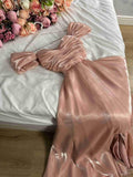 A Line Off The Shoulder Burgundy Satin Evening Gown Prom Dresses SD1426 HZ0628