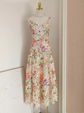 A line Straps Floral Lace Vacation Dress Women Dresses SD142