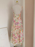 A line Straps Floral Lace Vacation Dress Women Dresses SD142