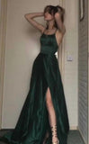 Green Long Prom Dresses Formal Graduation Party Dress Evening Dress SD1514 HZ0628
