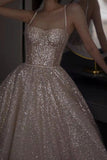 A Line Sequin Long Prom Dress Evening Dresses SD1532 HZ0628