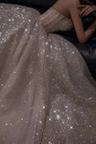 A Line Sequin Long Prom Dress Evening Dresses SD1532 HZ0628