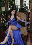 Sheath Royal Blue Long Prom Dresses Formal Graduation Party Dress Evening Dress SD1546 HZ0628