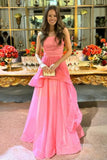 Sleeveless A-line Tulle Long Prom Dresses For Party SD1586