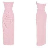Sweetheart Sleeveless Mermaid Satin Long Evening Prom Dresses SD1587 HZ0628