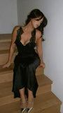 Mermaid Halter Black Lace Long Evening Dress Prom Dresses SD1647