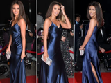Mermaid Spaghetti Straps Navy Blue Satin Floor Length Evening Dress Prom Dresses SD1653 HZ0628