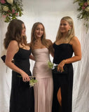 Mermaid Pink Long Prom Dresses Formal Graduation Party Dress Evening Dress SD1664