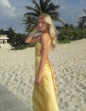 Mermaid Sleeveless Floor Length Long Evening Dress Prom Dresses SD1712