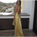 Mermaid Sleeveless Floor Length Long Evening Dress Prom Dresses SD1712