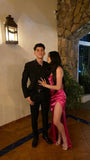 Satin Mermaid Long Party Dress Graduation Dress Evening Dress SD1726