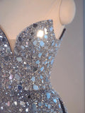 Ball Gown Sweetheart Sequin Long Evening Gowns Prom Dresses SD1827
