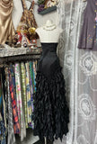 Fashion Mermaid Sweetheart Black Floor Length Evening Dress Prom Dresses SD1895