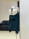 A line Off The Shoulder Ruffled Short Long Sleeve Women Dresses SD189