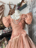 High Low Short Sleeves Flowers Evening Dress Prom Dresses SD1906