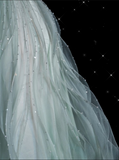Fashion A line Sweetheart Tulle Floor Length Evening Dress Prom Dresses SD1916