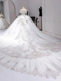 Ball Gown Off The Shoulder Short Sleeves Sequin White Wedding Dresses Brides Dress SD1955 HZ0628
