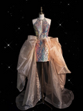 Mermaid Sequin Long Prom Dress Evening Dress Formal Dress SD1980